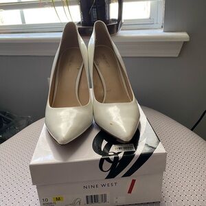 Nine West Women's White Pumps